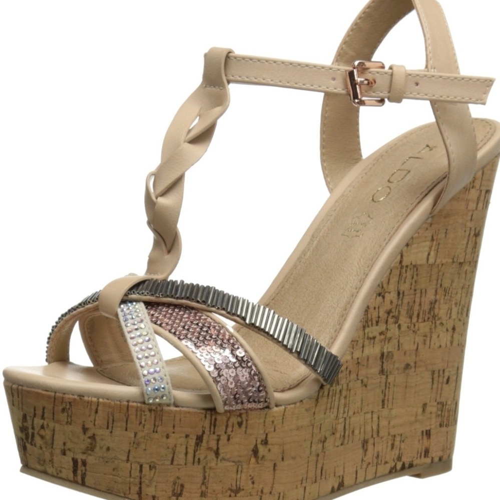 Aldo Reggimonti Wedge Sandal size 8